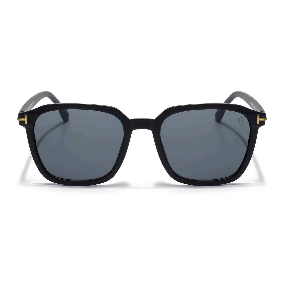 Eyejack Black Square Sunglasses for Men and Women - Style 1062 - view 3