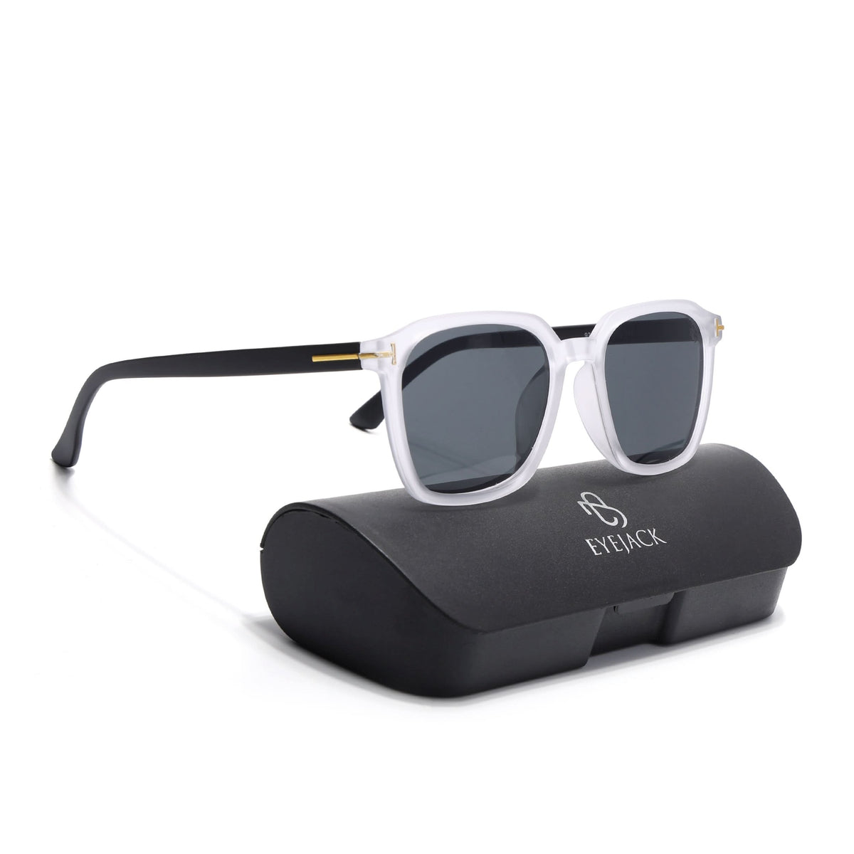 Eyejack Grey Square Sunglasses for Men and Women - Style 1064 - view 7