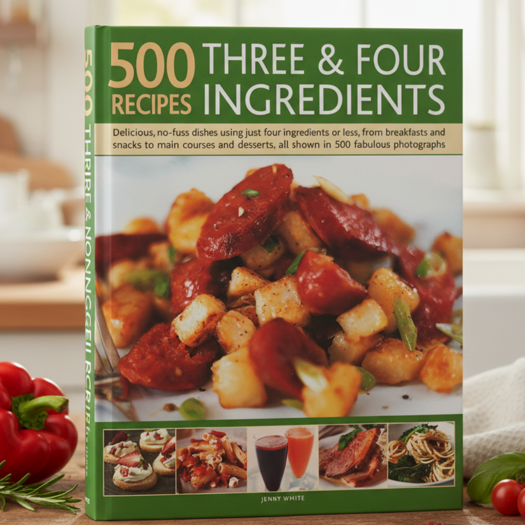 500 Recipes with 3 & 4 Ingredients â Simple and Quick Cooking Guide Om Books International