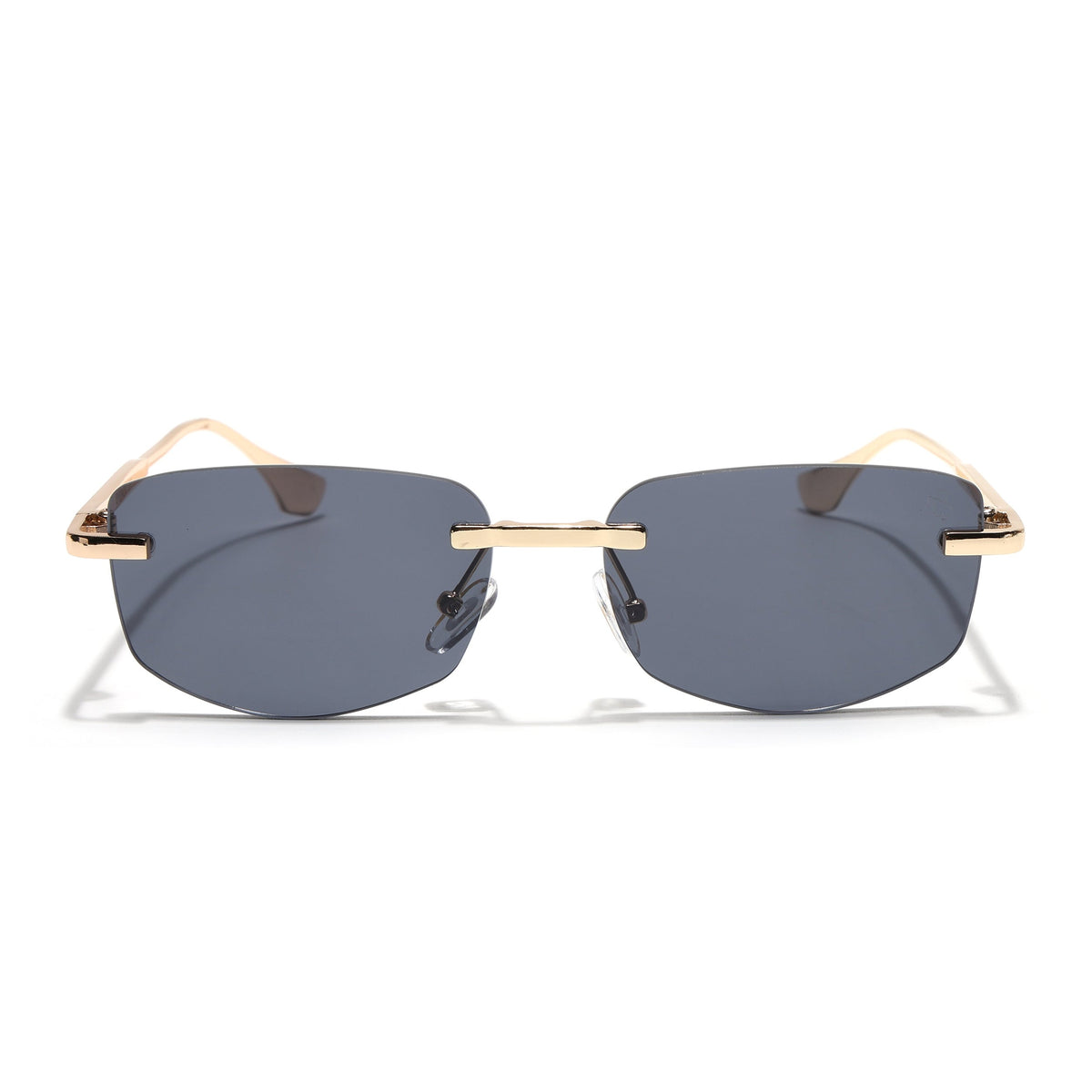 Essence Royal Golden Rimless Sunglasses for Men and Women - Style 2541 - view 5