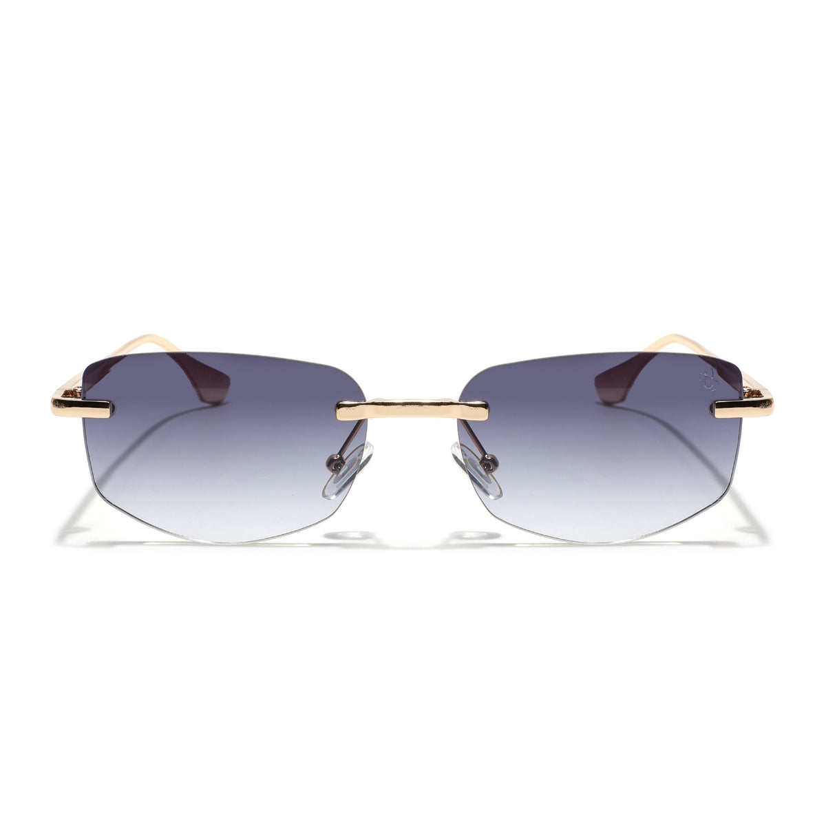 Essence Royal Golden Rimless Sunglasses for Men and Women - Style 2542 - view 5