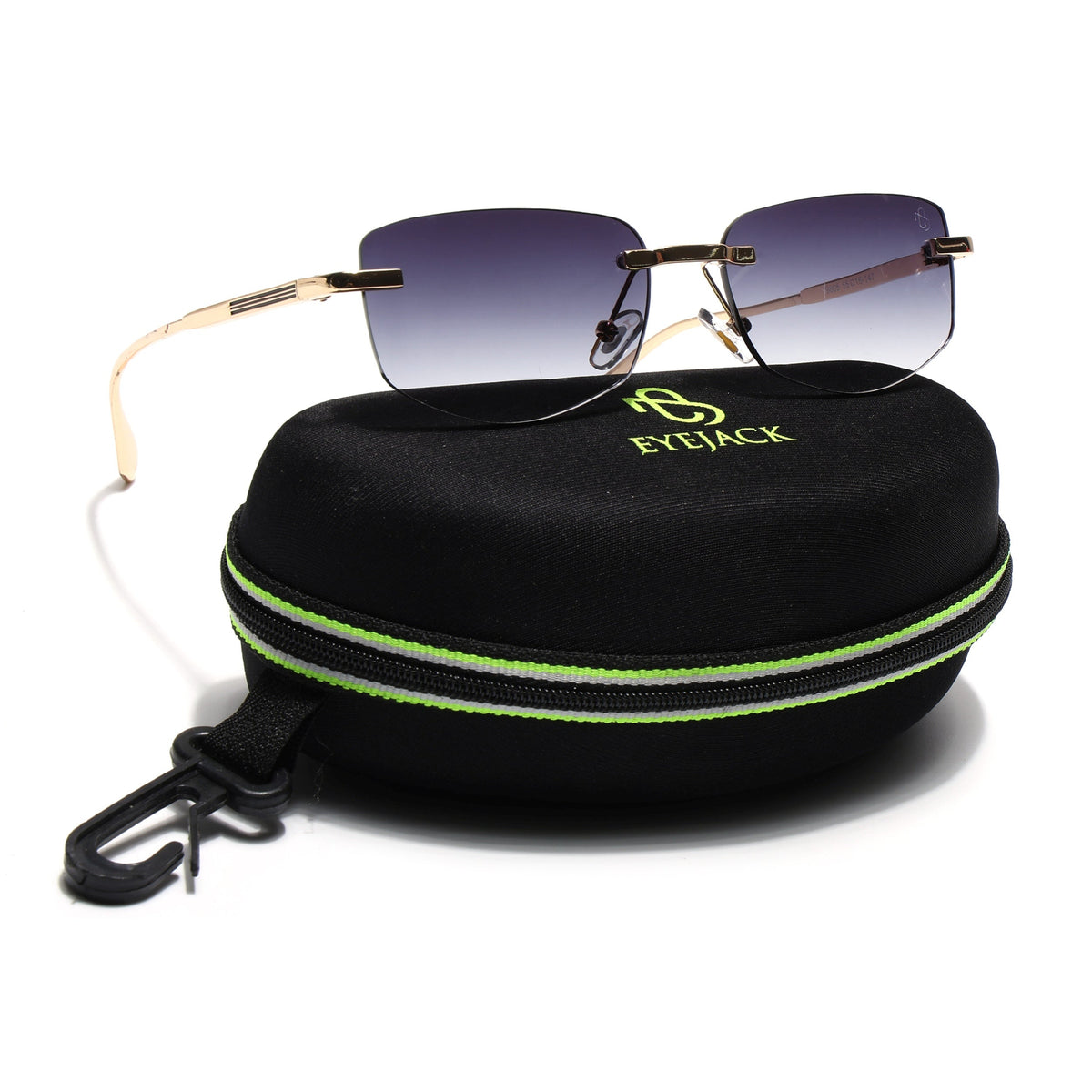 Essence Royal Golden Rimless Sunglasses for Men and Women - Style 2542 - view 8