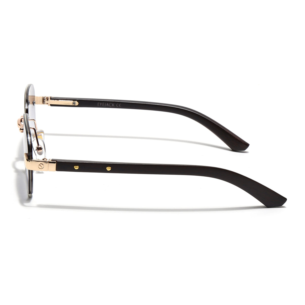 Essence Amber Golden Rimless Sunglasses for Men and Women - Style 2548 - view 7
