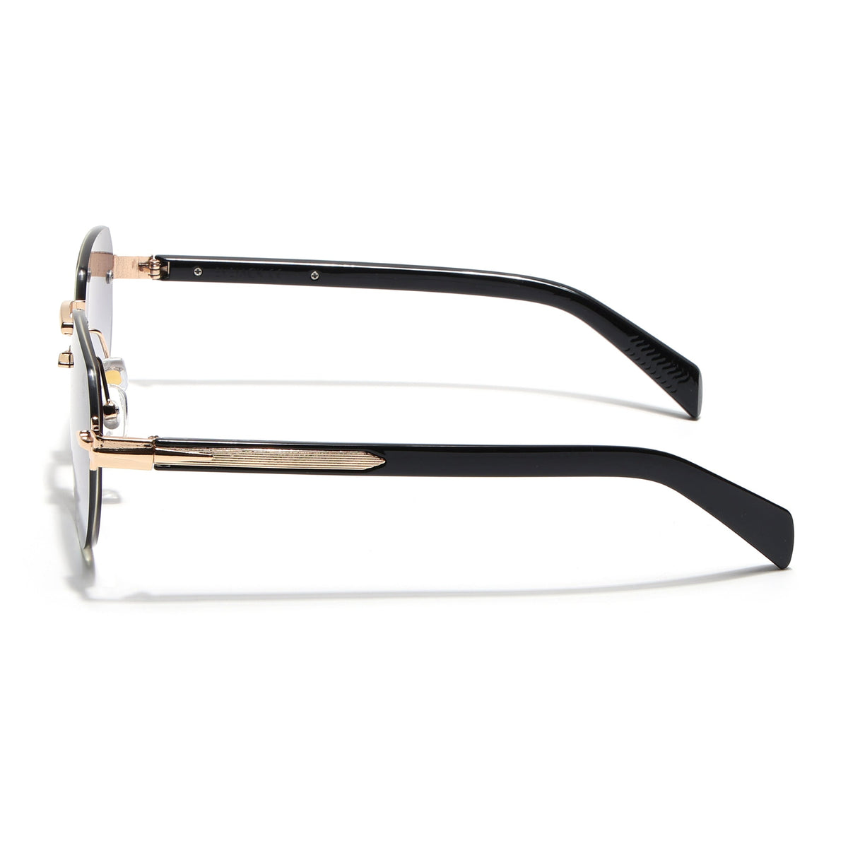 Essence Crown Golden Rimless Sunglasses for Men and Women - Style 2535 - view 7