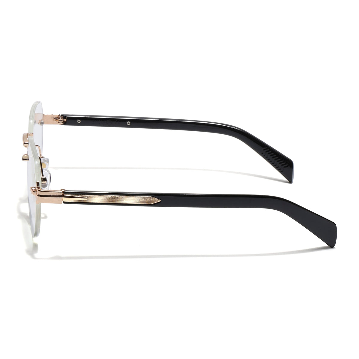 Essence Crown Golden Rimless Eyeglasses for Men and Women - view 5