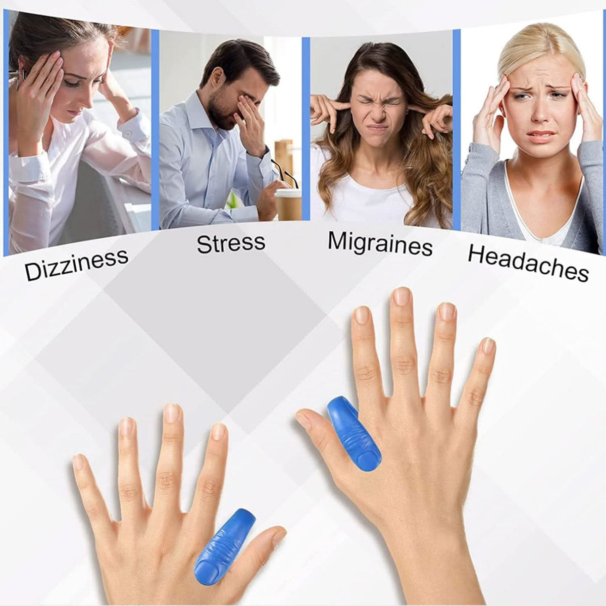 Sugar Control Acupressure Hand Pressure Point Clip Migraine Relief Clip With Magnets (1 Pc) HP DD