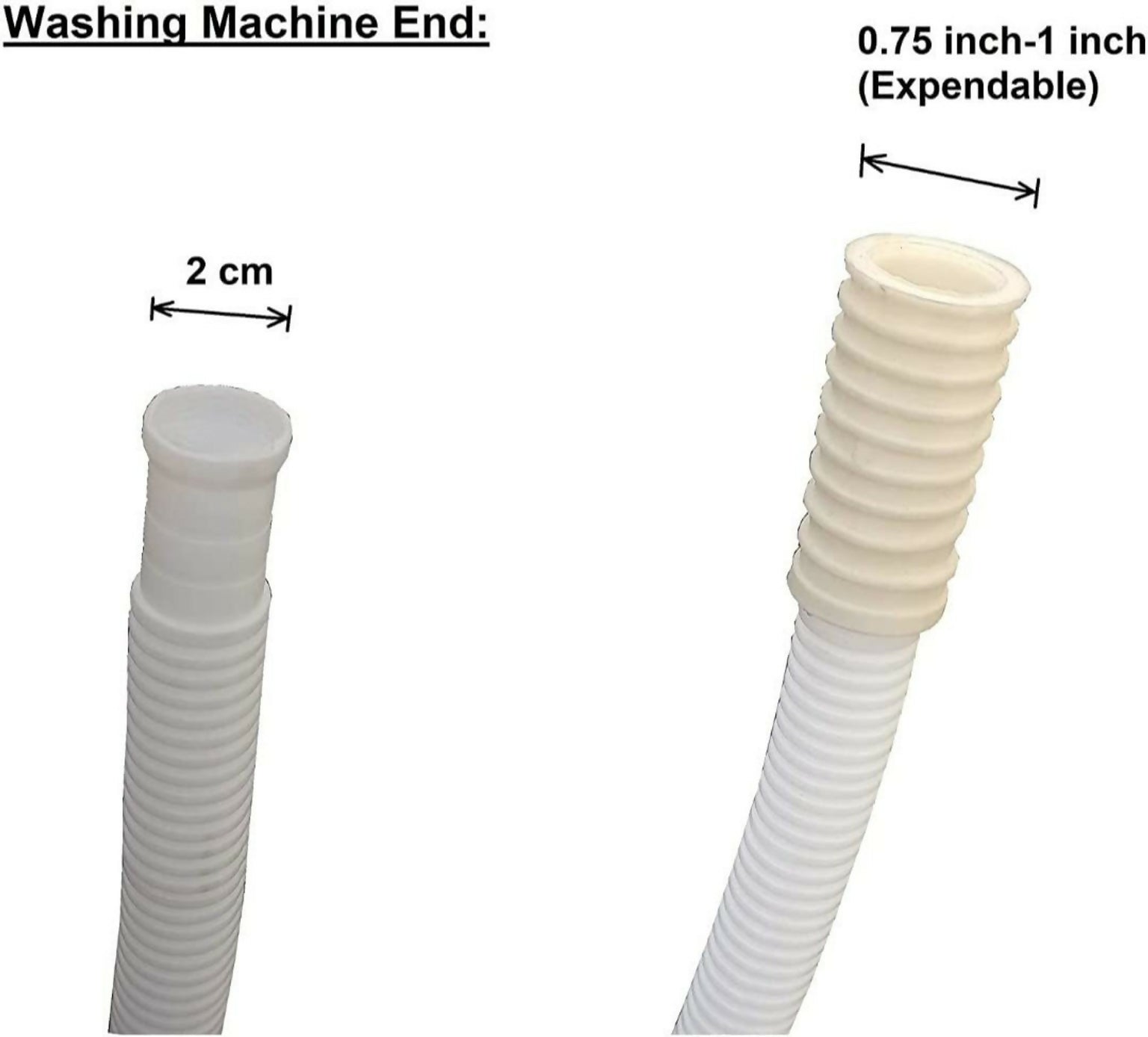 2-Meter Semi Washing Machine Inlet Pipe & Ac Drain Pipe Flexible PVC A118 2-Meter Semi Washing Machine Inlet Pipe & Ac Drain Pipe Flexible PVC B118 Hose Pipe (2 m)