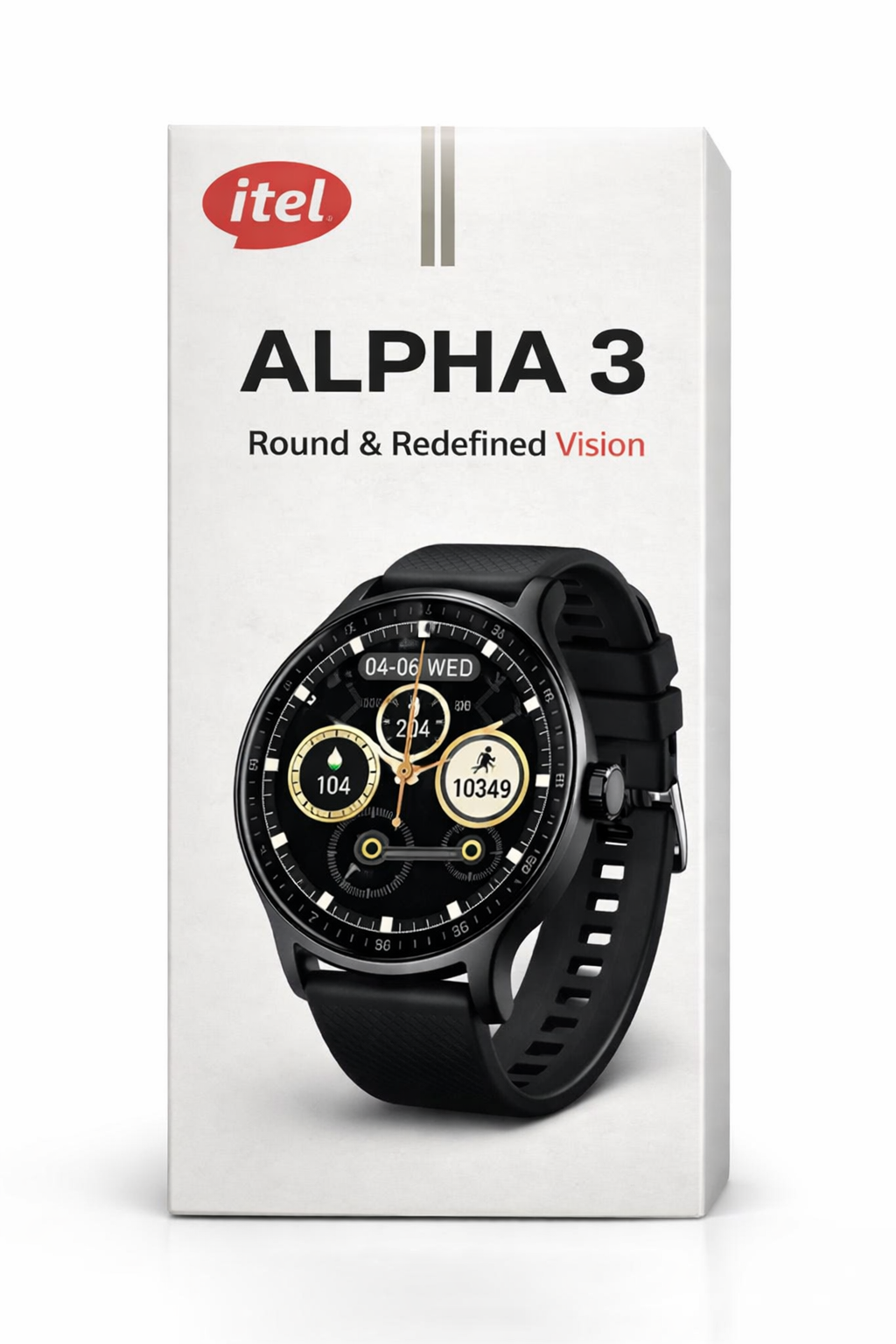 itel Alpha 3 Smartwatch with Premium Round Dial Design (Multicolor) LUCKY MOBILES & ELECTRONICS