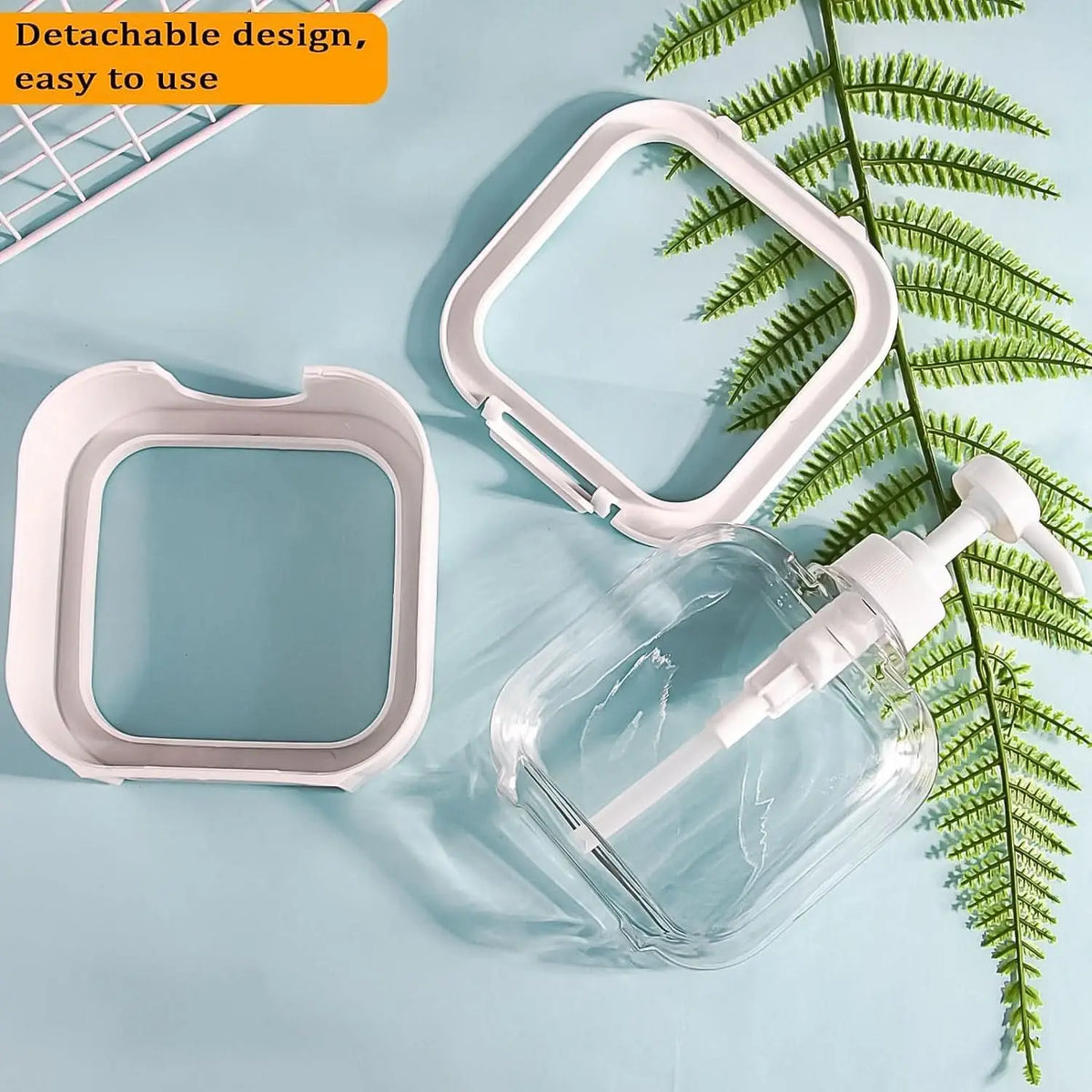 Snap Sink Dispenser Plastic Clear Empty Pump Lotion Bottles (1 Set) HP DD