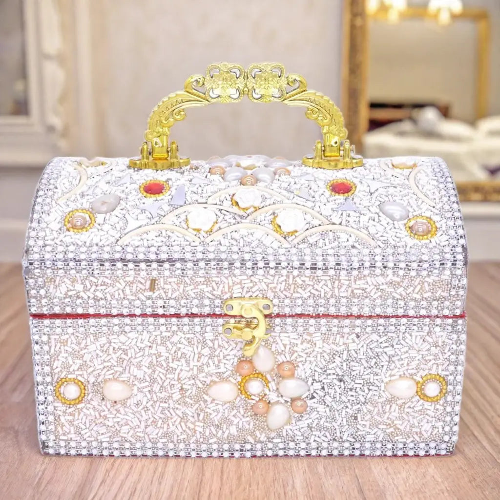 Santarms Wooden Jewelry & Makeup Vanity Box Santarms