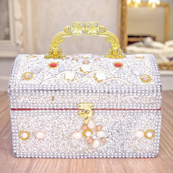 Santarms Wooden Jewelry & Makeup Vanity Box Santarms