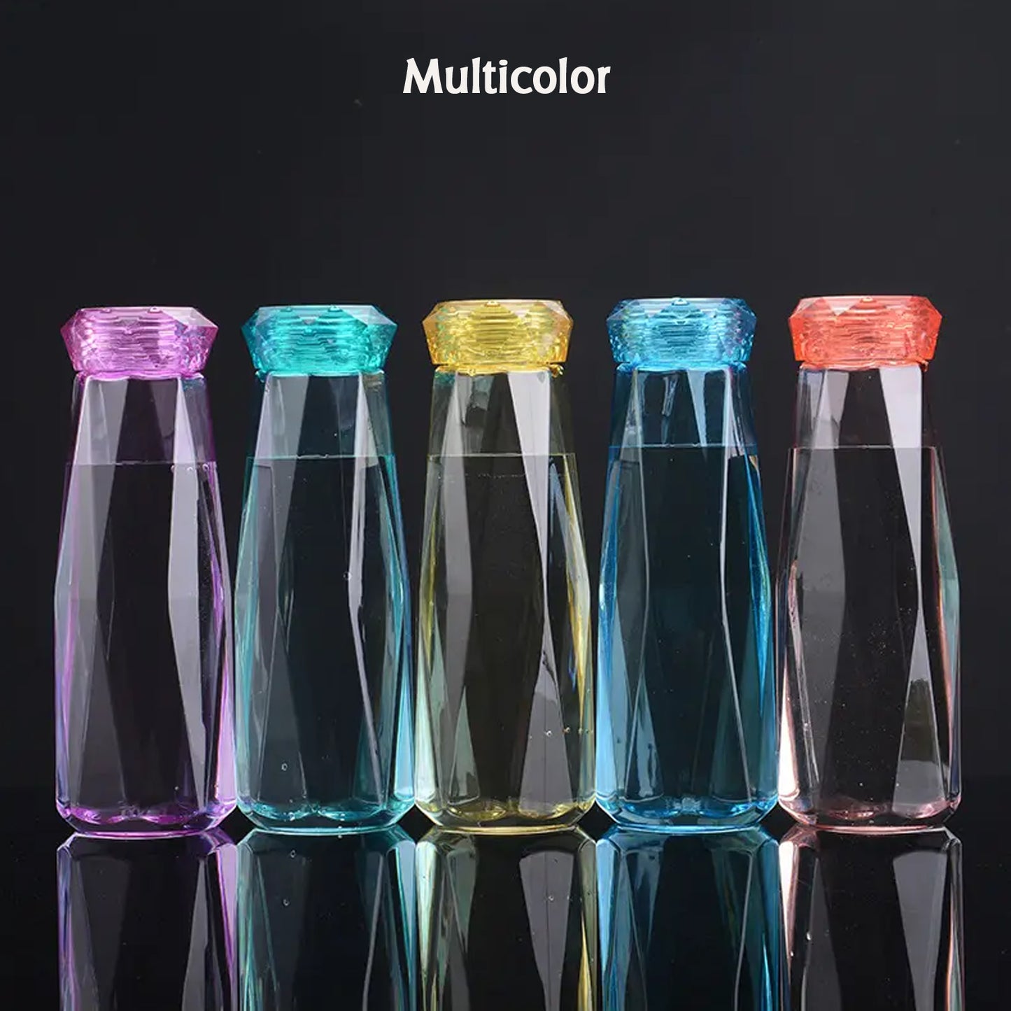 Glass Fridge Water Bottle Plastic Cap With Two Water Glass For Home Kitchen Use