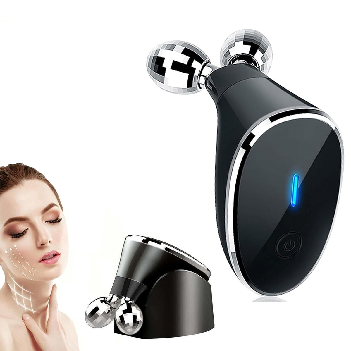 Microcurrent- Facial- Device Micro Current Face Massager Roller (1 Pc) HP DD