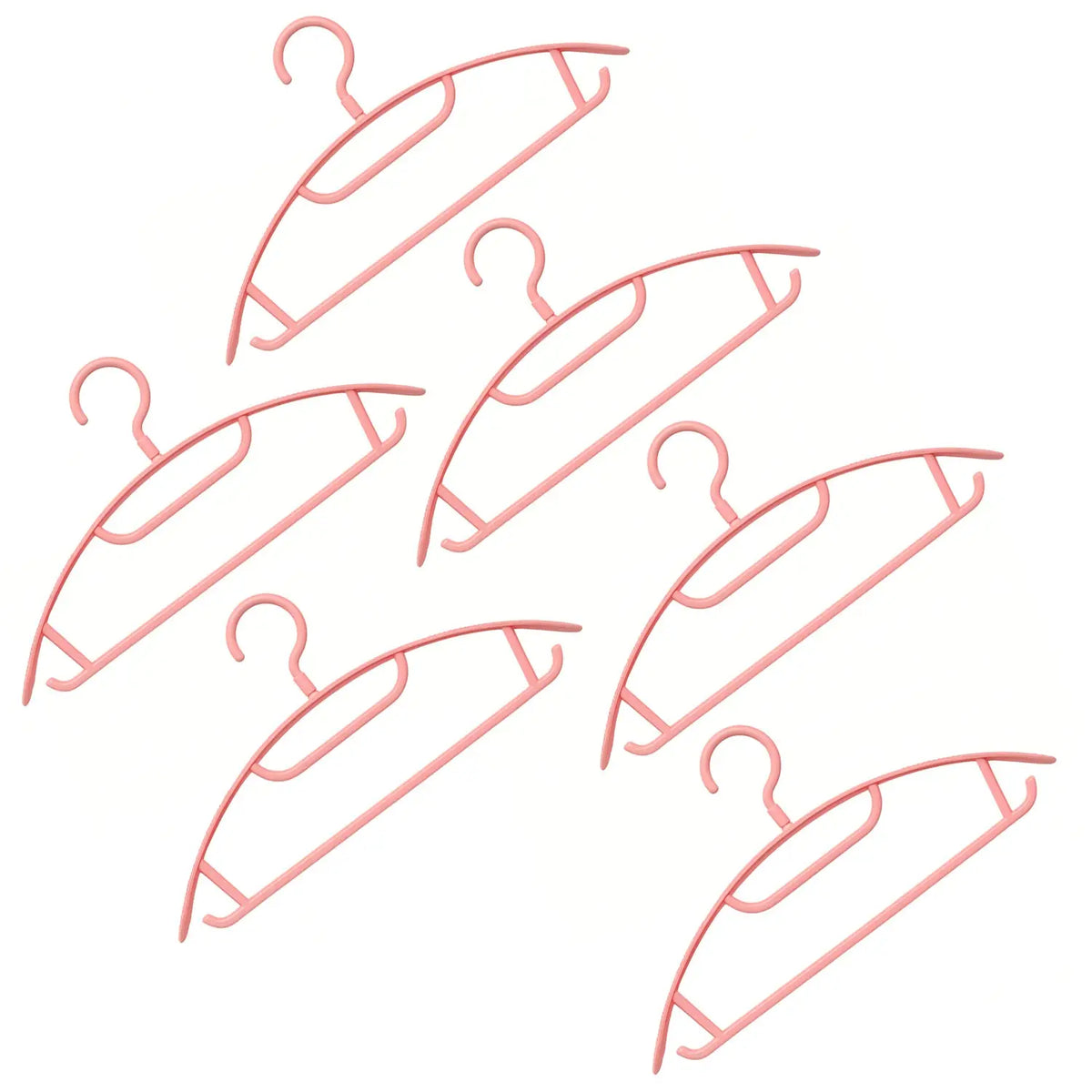 Ganesh Set Of 6 Durable Plastic Cloth Hangers HP DD