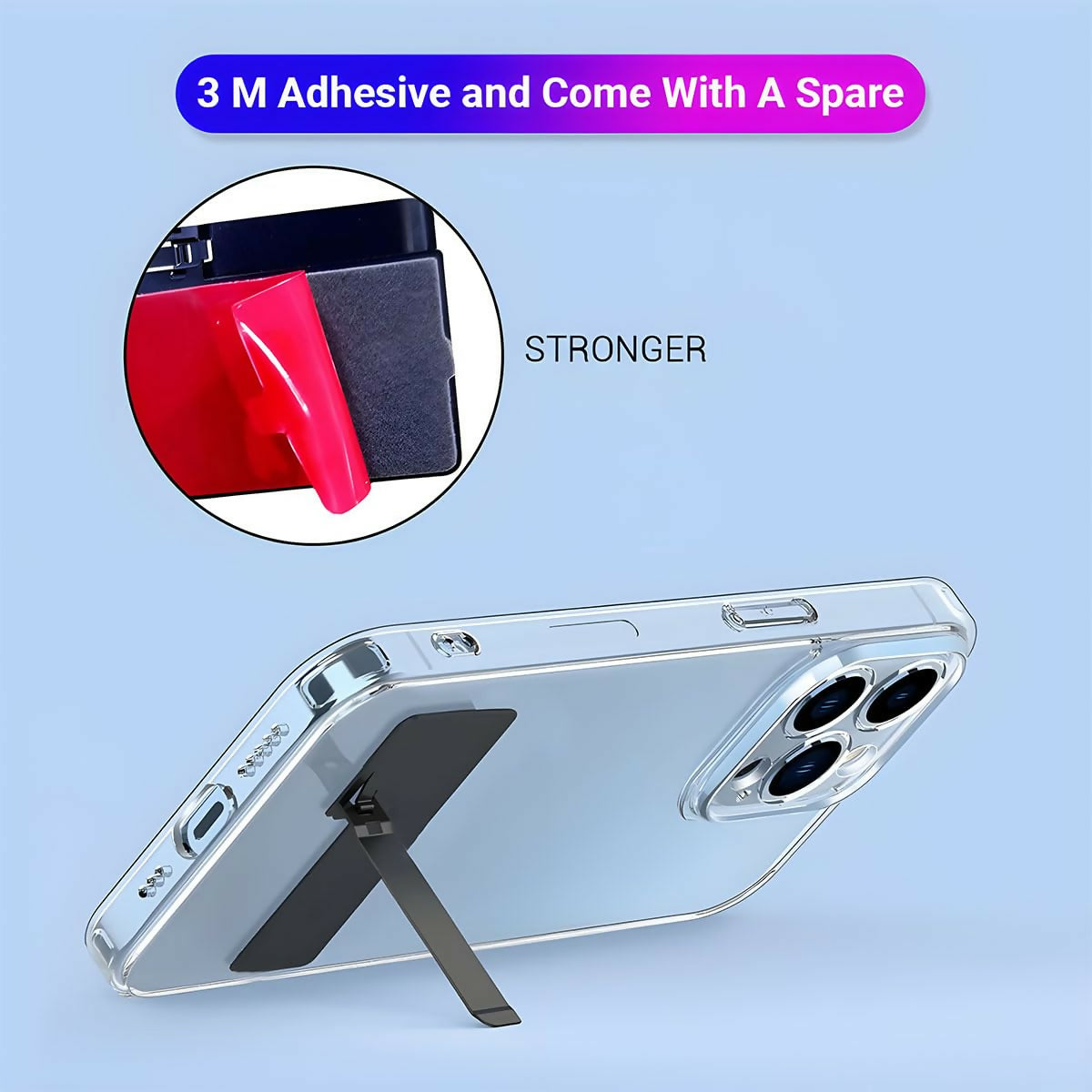 Multi-Angle Phone Stand Universal Mobile Holder for Vertical & Horizontal Use (1 Pack)