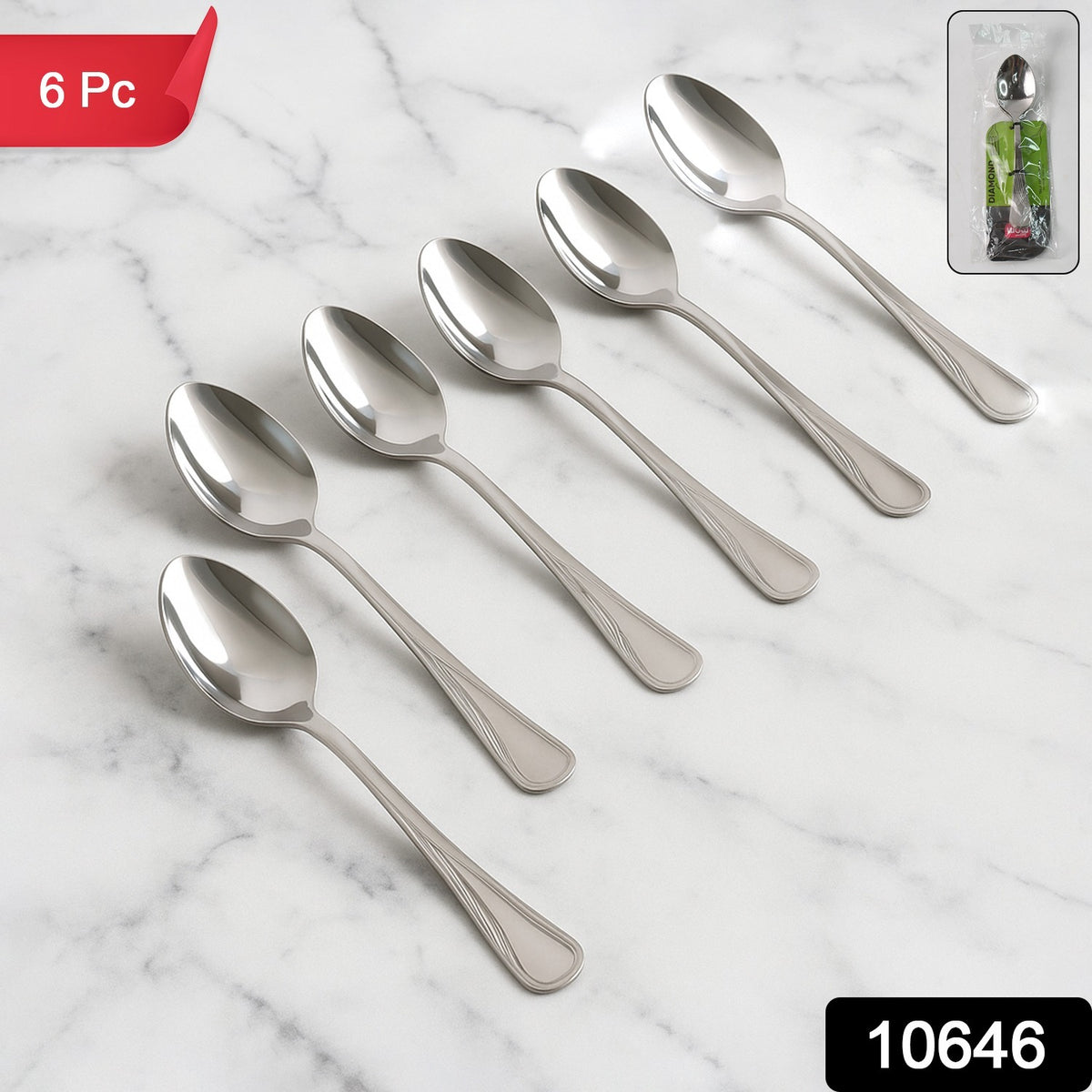 Supermom Stainless Steel Dining Spoons (6 Pc Set)