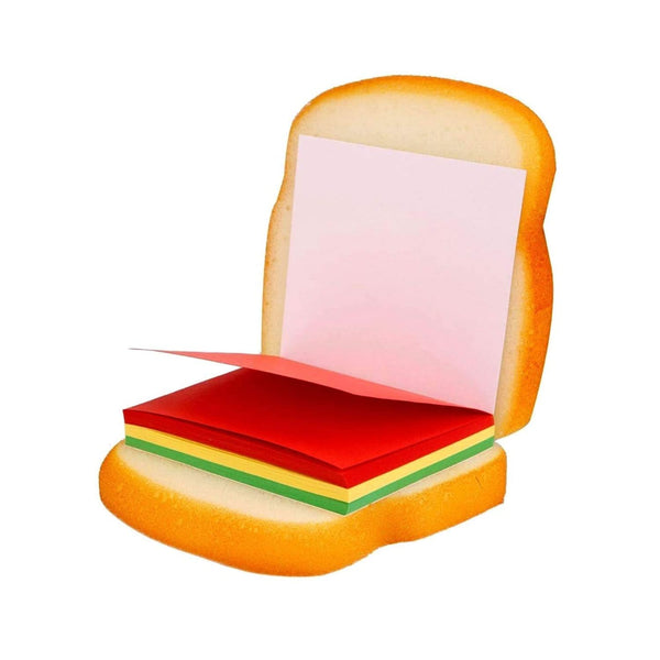 Sandwich-Shaped Sticky Notepad Colorful & Quirky Mini Memo Pads