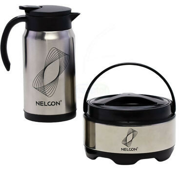 Nelcon Dinemate Kettle 2-Piece Gift Set – 600ml + 1000ml Stainless Steel Set