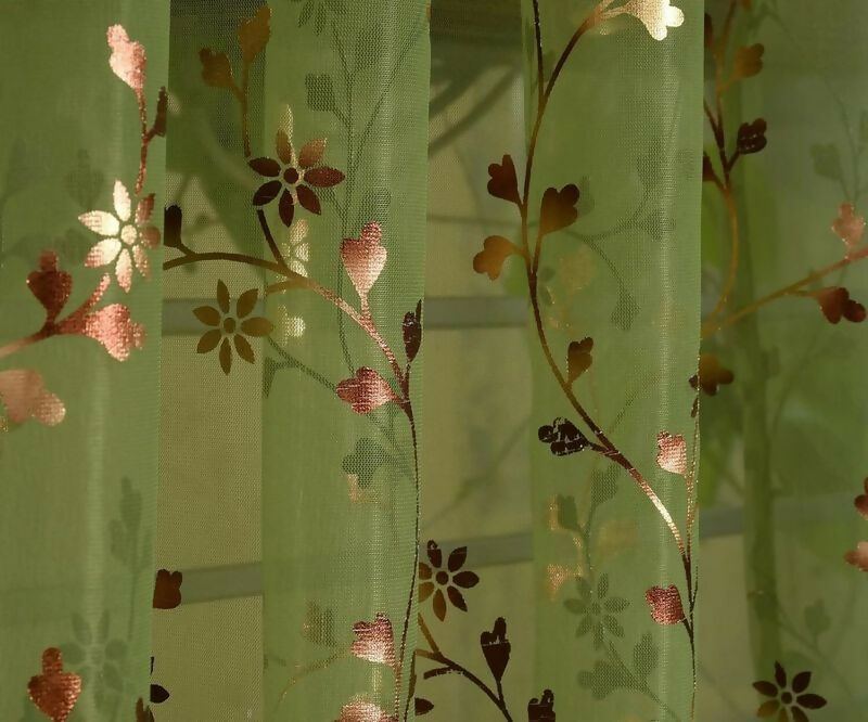 Shree Decor Sheer Transparent Net Curtain – Design 2 (700 Series) | 5FT | Lightweight Decorative for Door, Window & Pooja Room