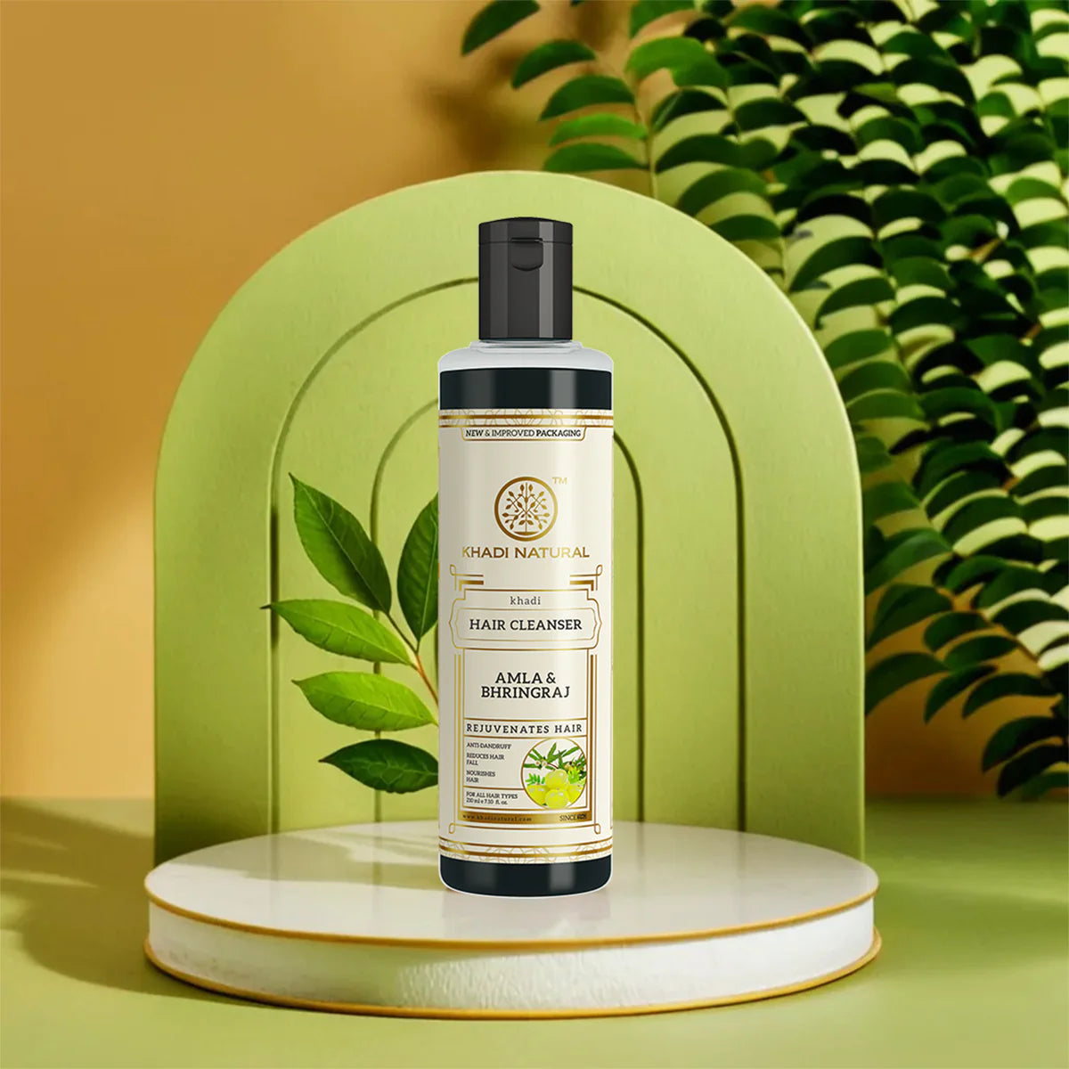 Khadi Natural Amla & Bhringraj Hair Cleanser – Herbal Shampoo for Hair Strength & Nourishment HalfPe - FW -TPT
