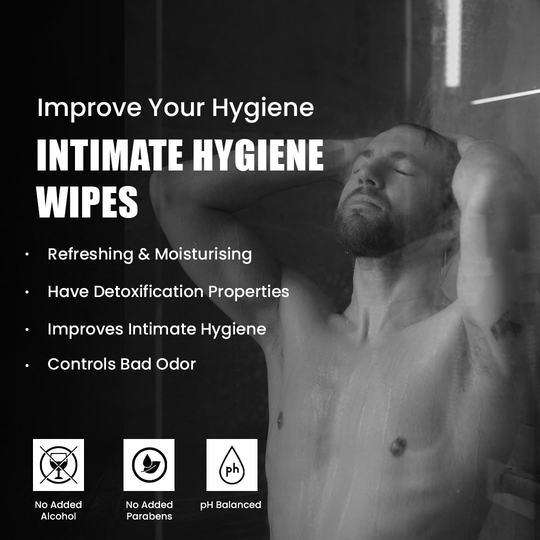 Skin Elements Intimate Hygiene Unisex Wipes | Pack of 30 Individually Wrapped Wipes | pH-Balanced with Tea Tree Oil | Controls Bad Odor | Travel-Friendly & Gentle Cleansing for Daily Freshness