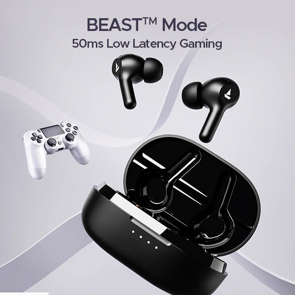 boAt Airdopes 71 Wireless Earbuds, 40H Playtime– Active Black Halfpe Deals
