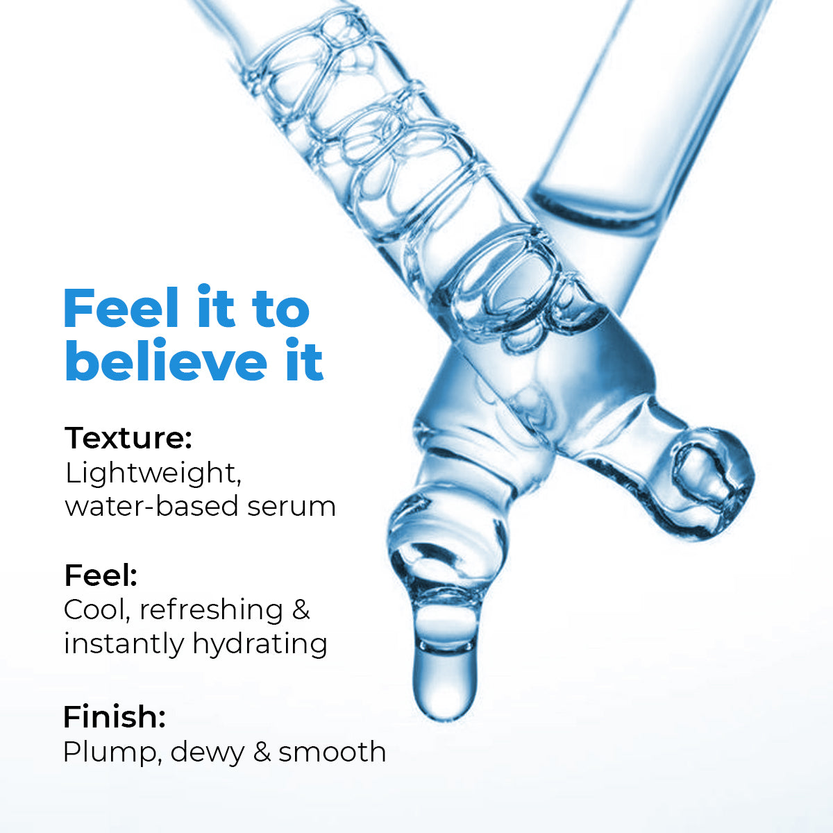 Hydro+ Hydrating & Plumping Serum | 1% Multi-Molecular Hyaluronic Acid