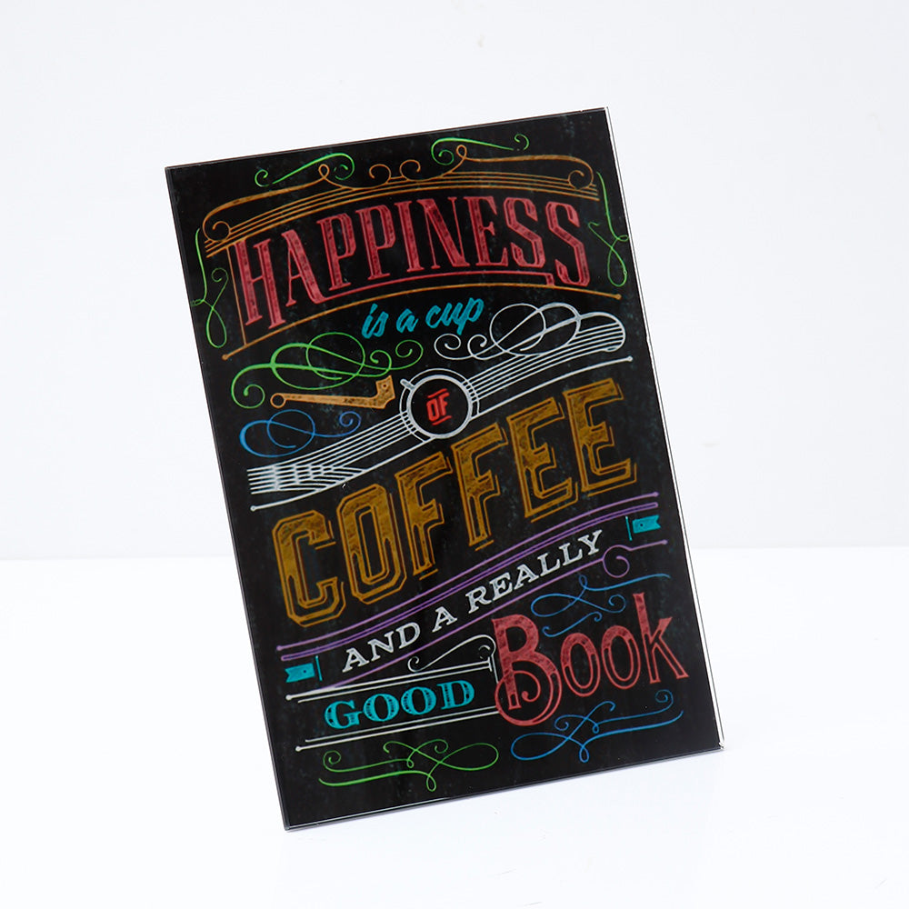 Archies Happiness is a Cup of Coffee & a Good Book Wall Plaque – View 3