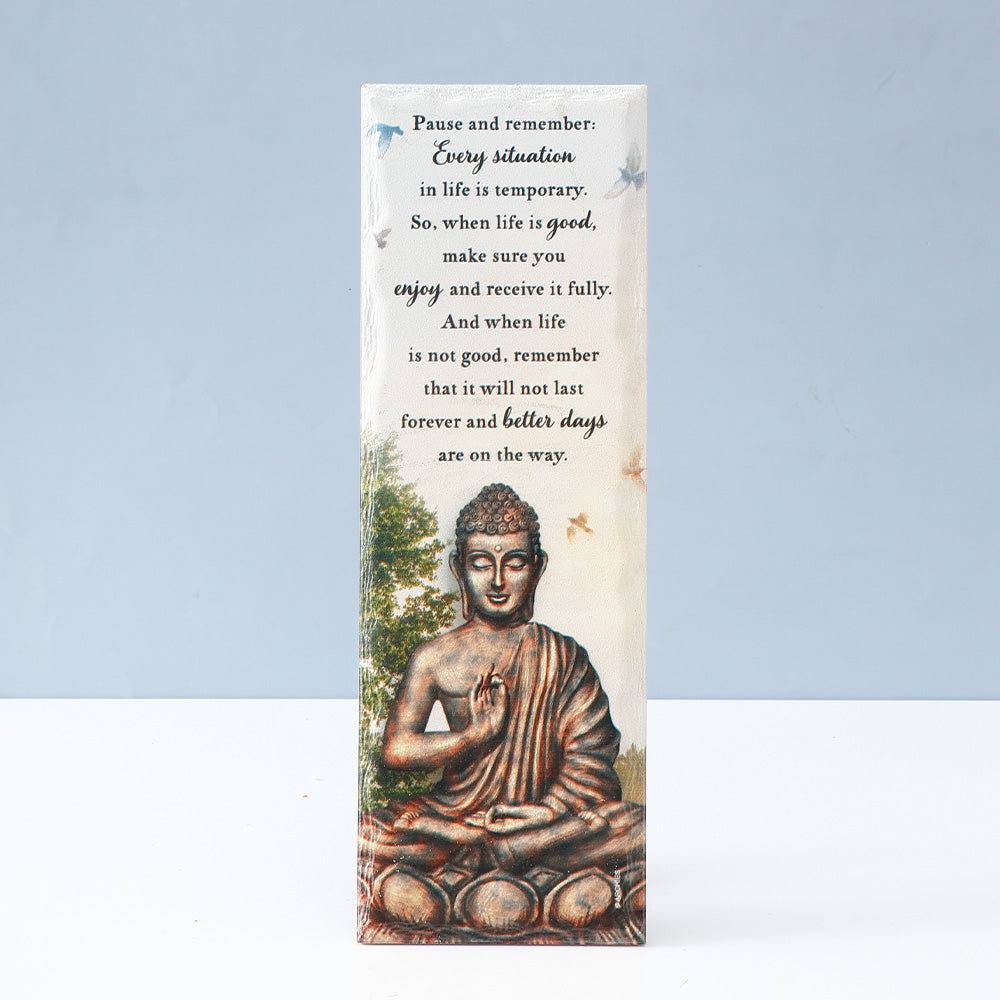 Archies 'Buddha Life Situations' Painted Tile – View 2