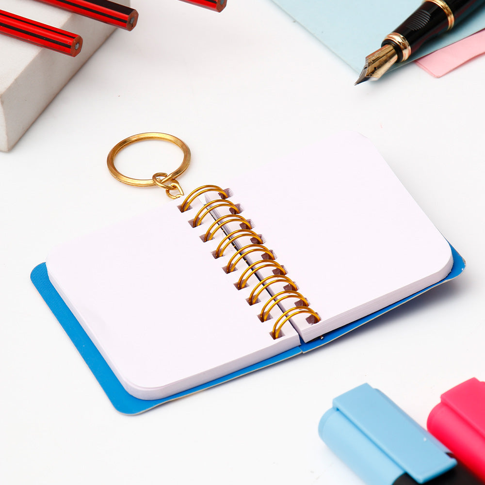 Archies Ama Giraffe Yellow & Blue Spiral Notebook Diary – View 3