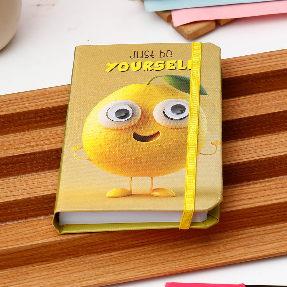 Archies 'Just Be Yourself' Lemon Notebook Diary