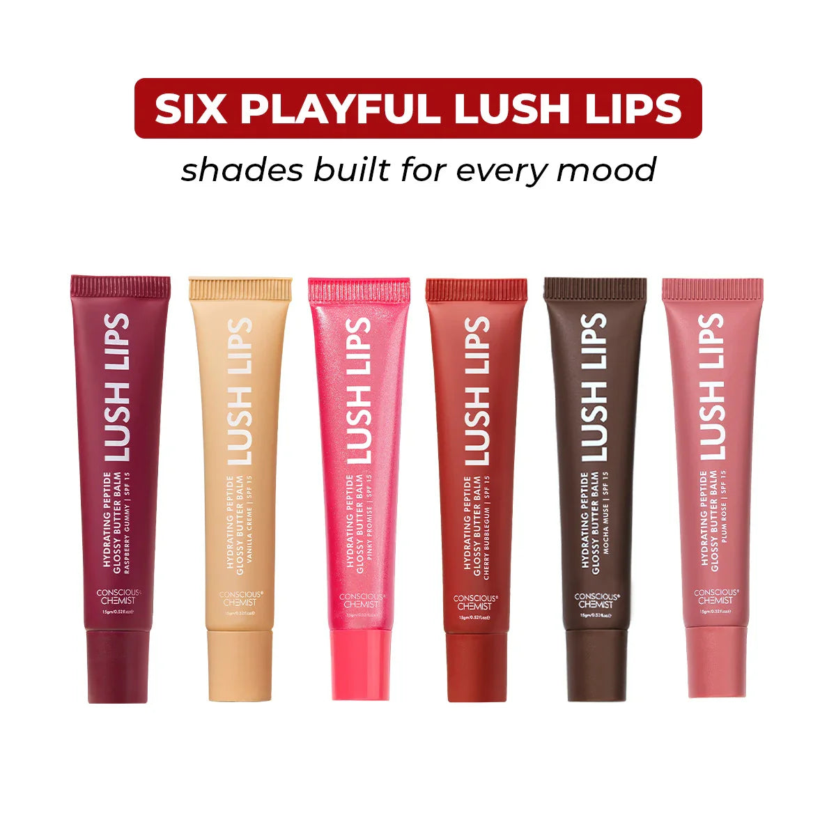 Glossy Peptide Lip Balm | 12 Hrs Hydration | Lush Lips