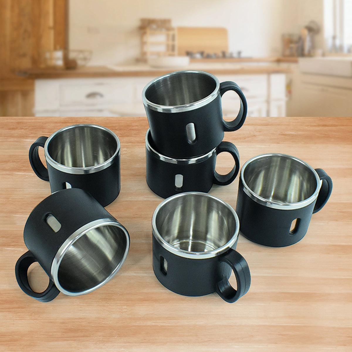 Apex Stainless Steel Desk Mug (6 Pc) HP DD