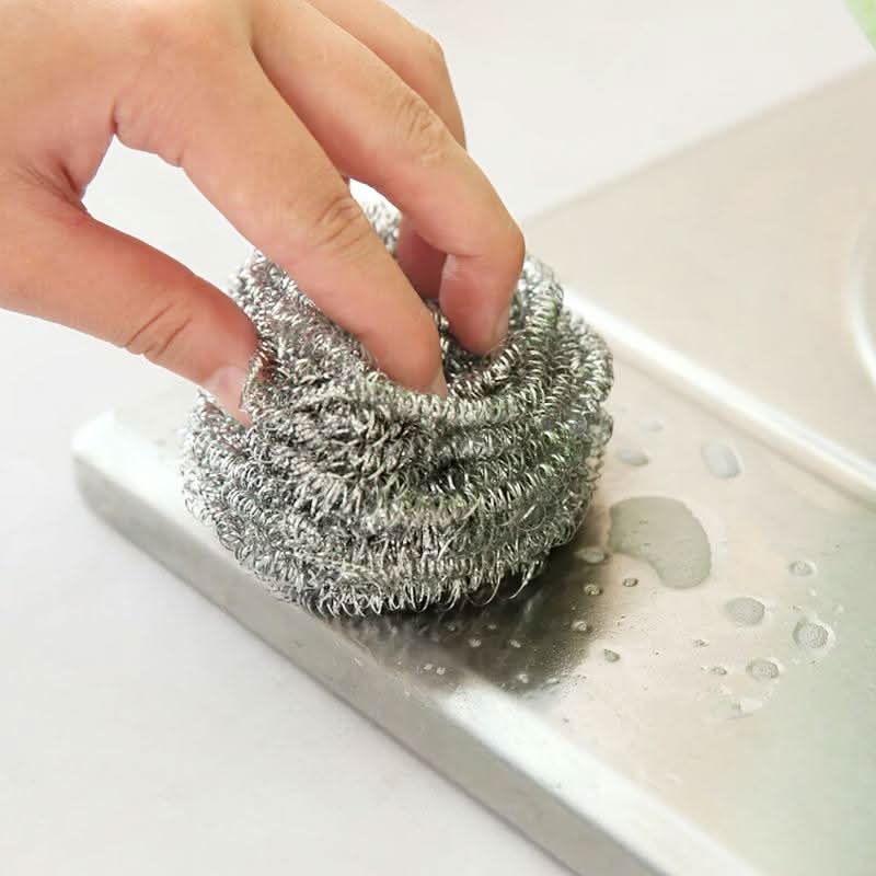 Round Shape Stainless Steel Scrubber (Pack Of 6) HP DD