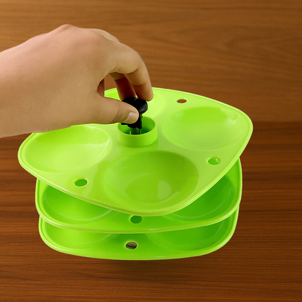 3 Layer Idli Stand Used In All Kinds Of Household Kitchen Purposes For Holding And Serving Idlis.