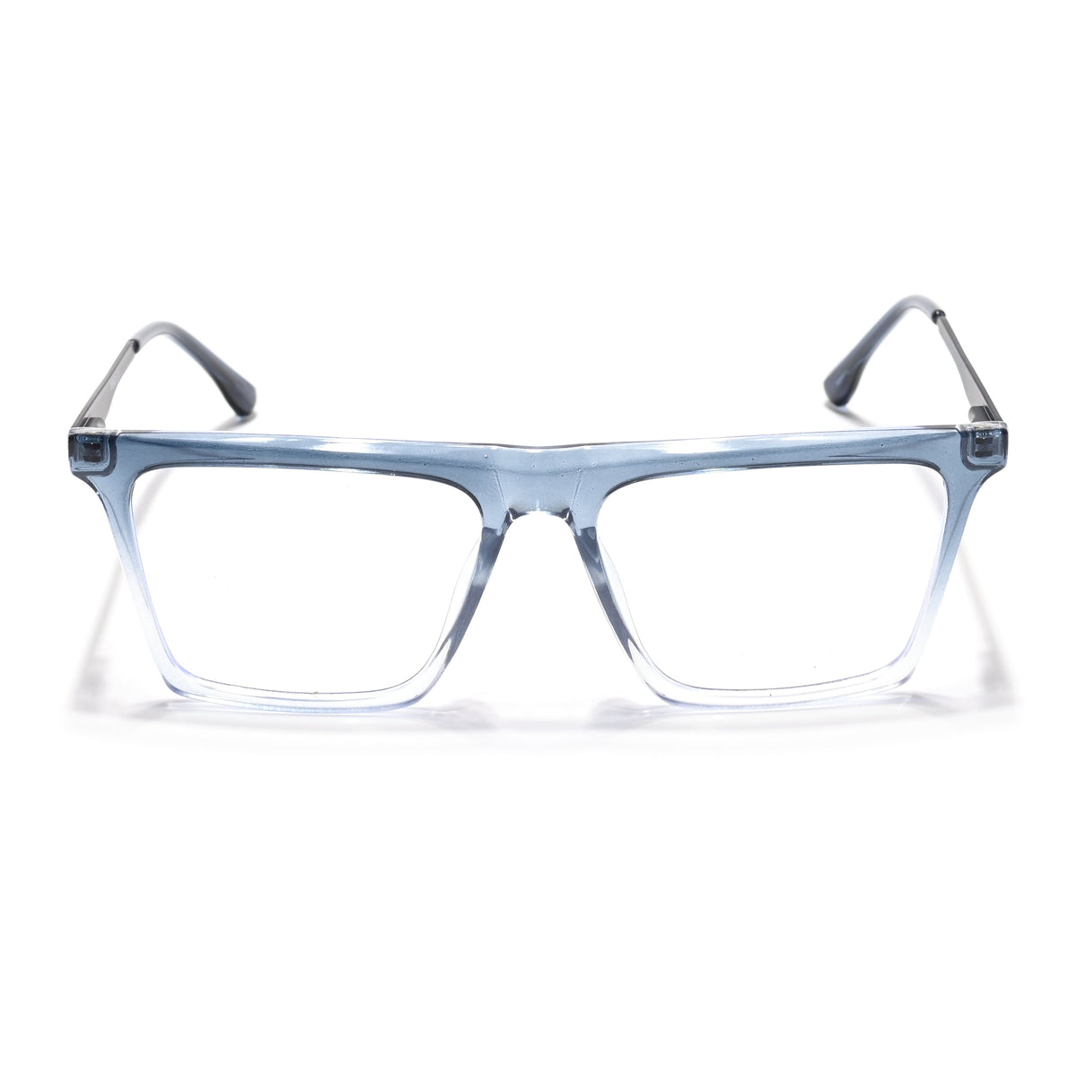 Eyejack Essentials Blue & Clear Square Eyeglasses for Men and Women - view 2