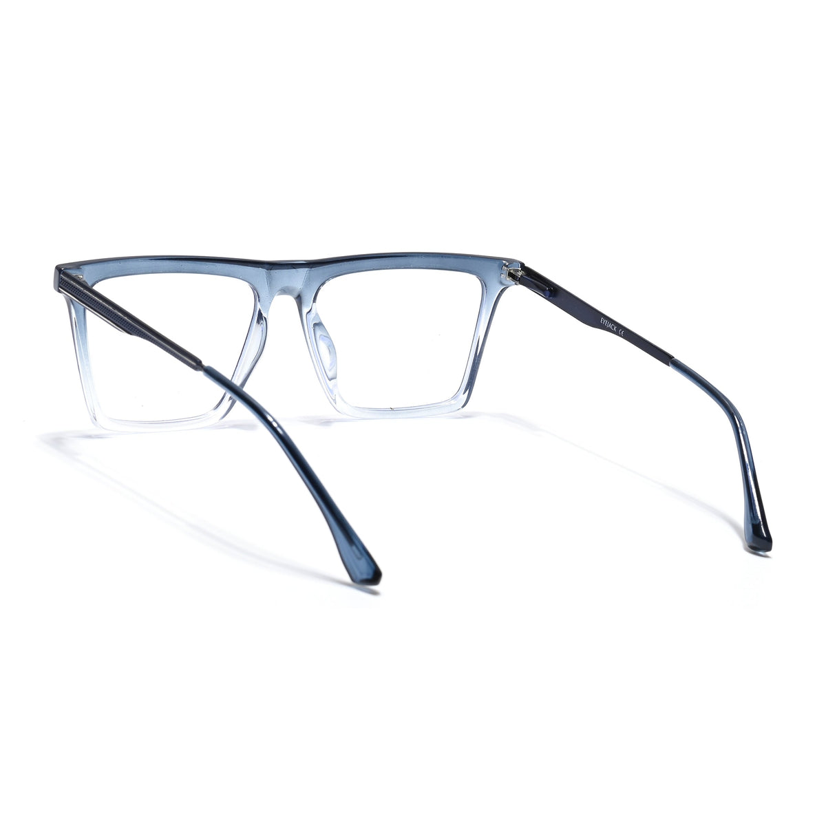 Eyejack Essentials Blue & Clear Square Eyeglasses for Men and Women - view 4