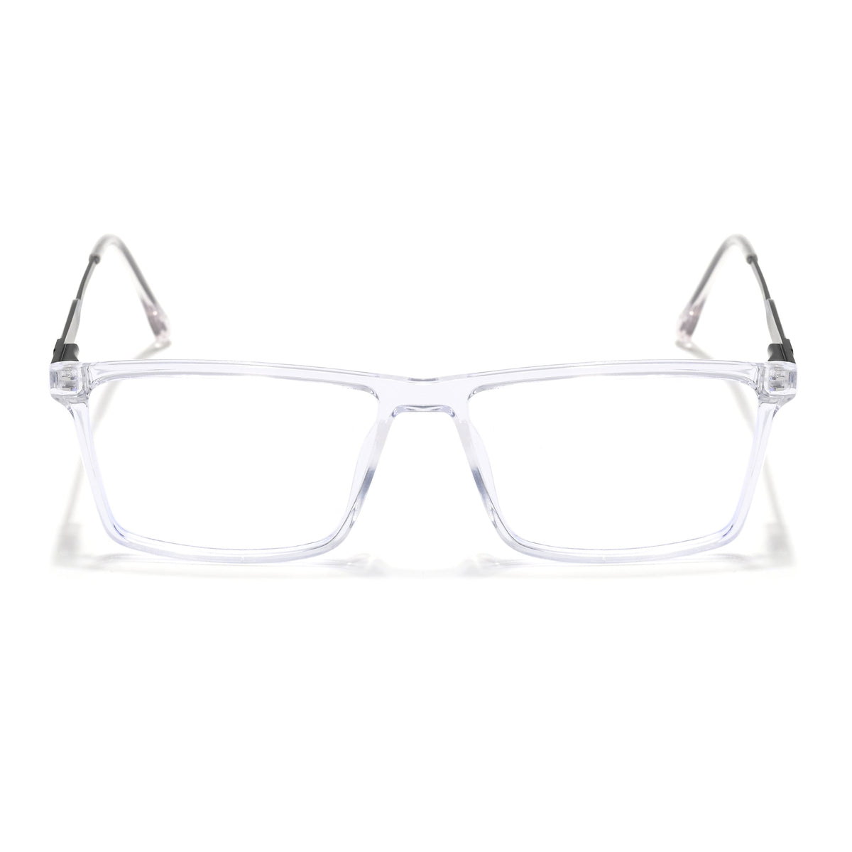 Eyejack Essentials Transparent Rectangle Eyeglasses for Men and Women - Style 1404 - view 2
