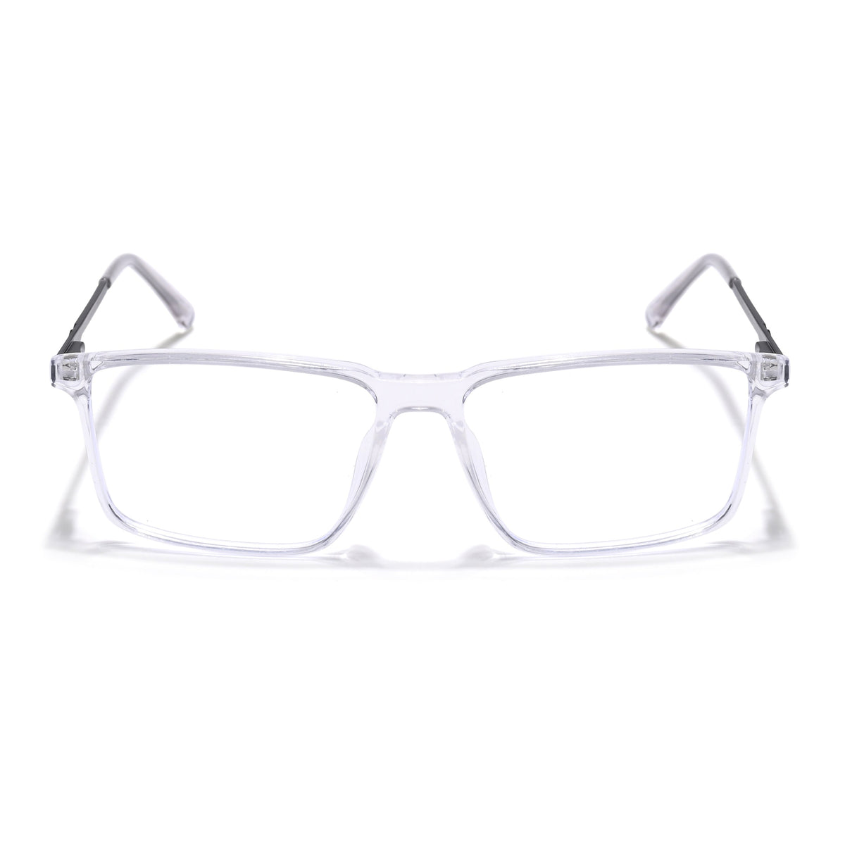 Eyejack Essentials Transparent Rectangle Eyeglasses for Men and Women - Style 1425 - view 2