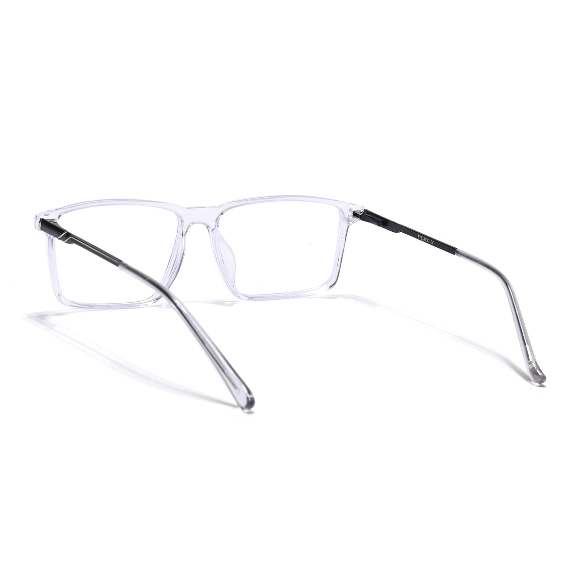 Eyejack Essentials Transparent Rectangle Eyeglasses for Men and Women - Style 1425 - view 4