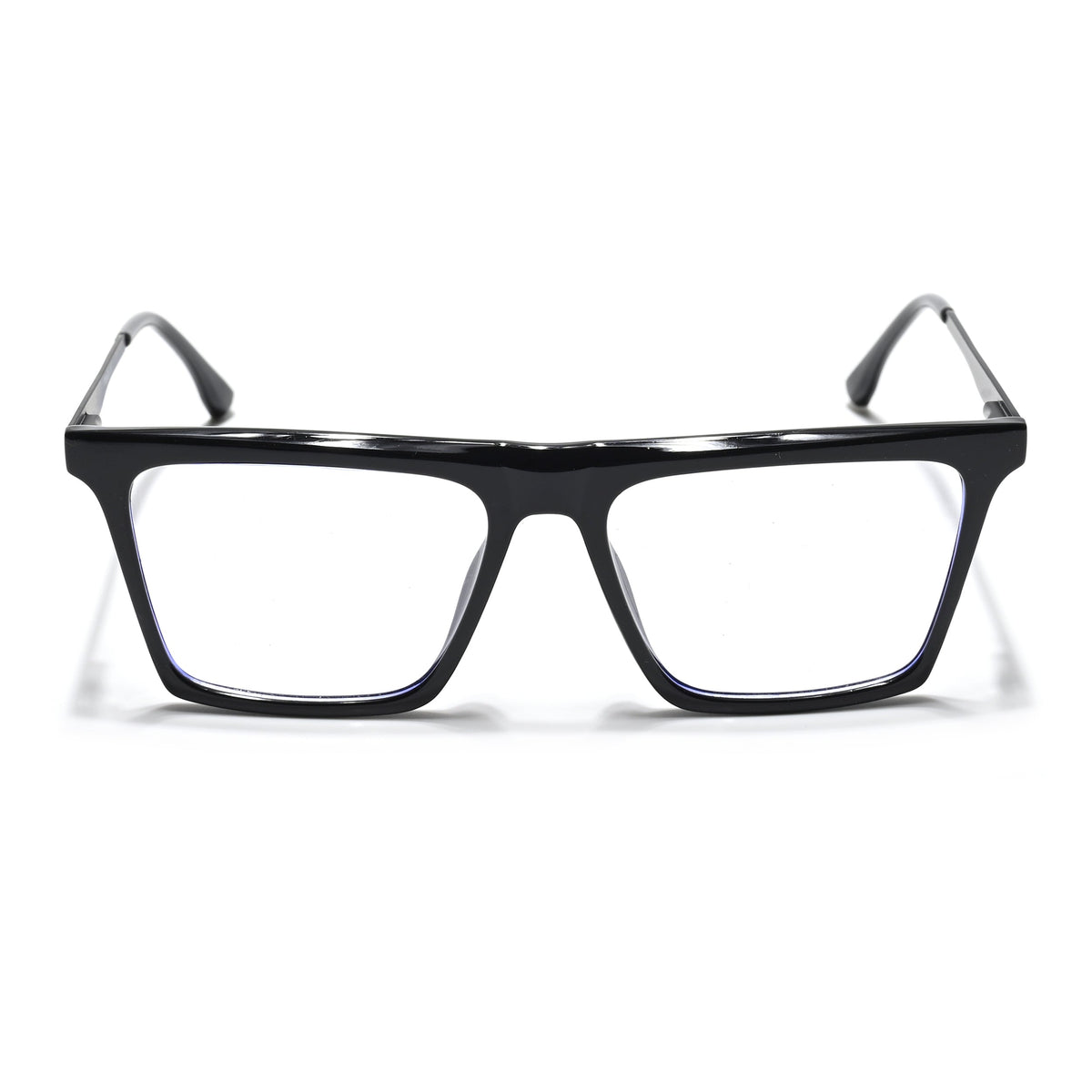 Eyejack Essentials Shine Black Square Eyeglasses for Men and Women - view 2