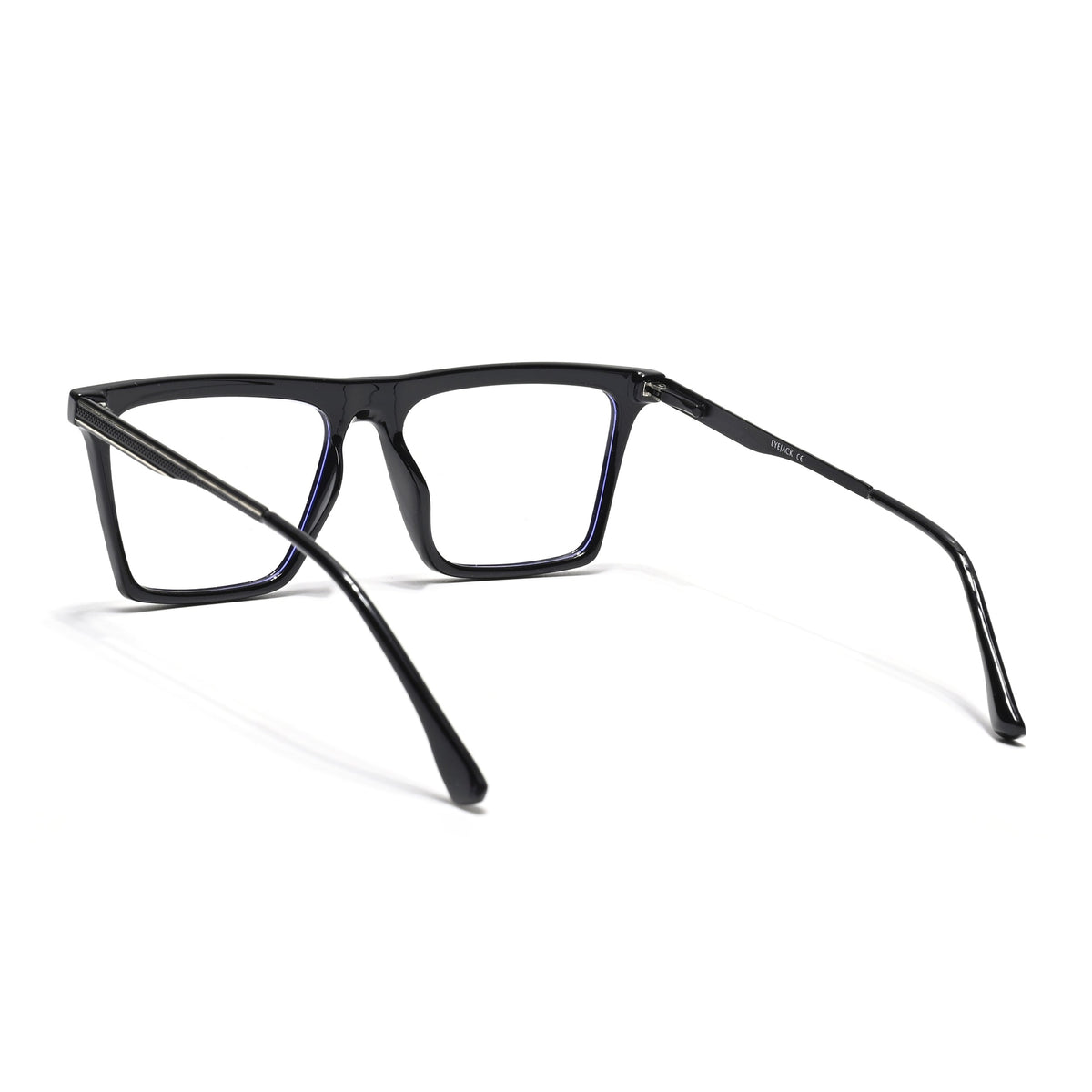 Eyejack Essentials Shine Black Square Eyeglasses for Men and Women - view 4