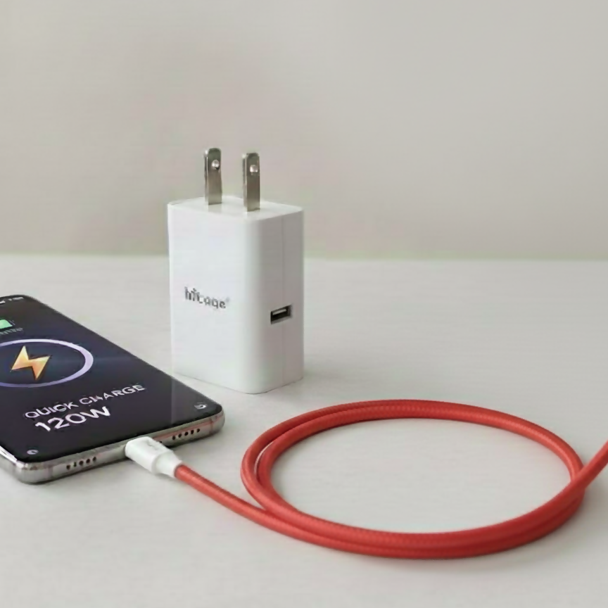 Hitage 120W Fast Charger with Type-C Cable(HT-i555)