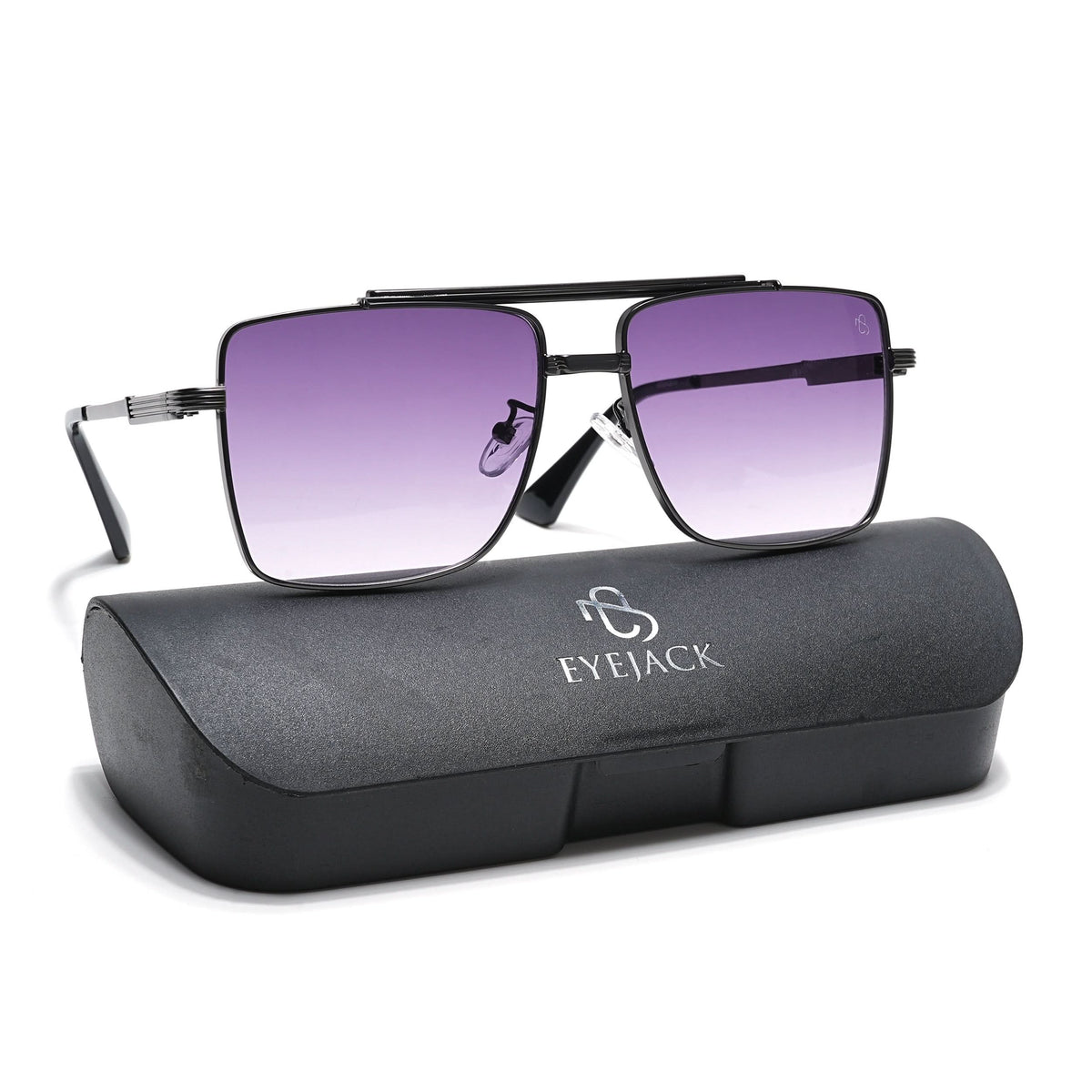 Eyejack Grey Square Sunglasses for Men and Women - Style L866 - view 8