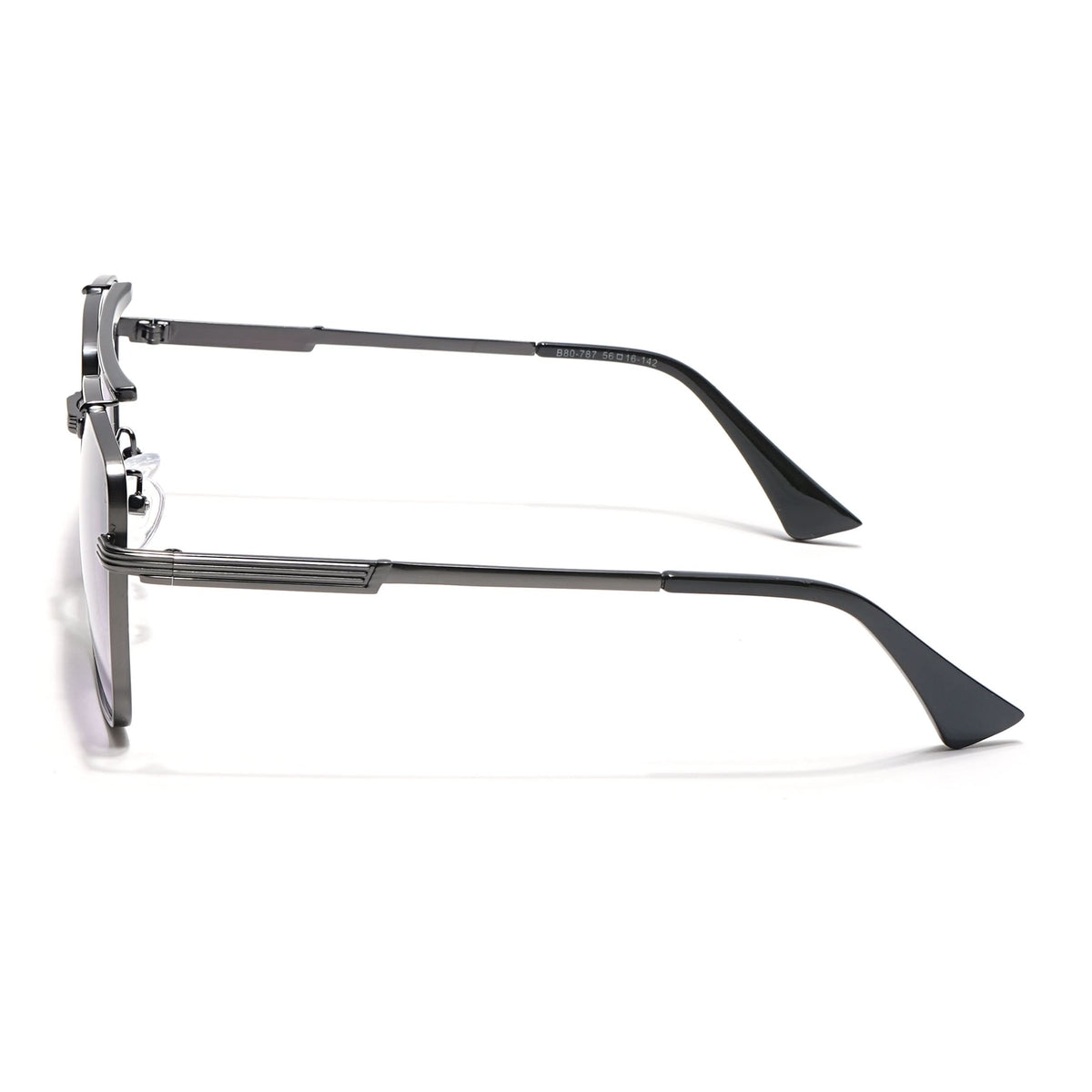 Eyejack Grey Square Sunglasses for Men and Women - Style L866 - view 7
