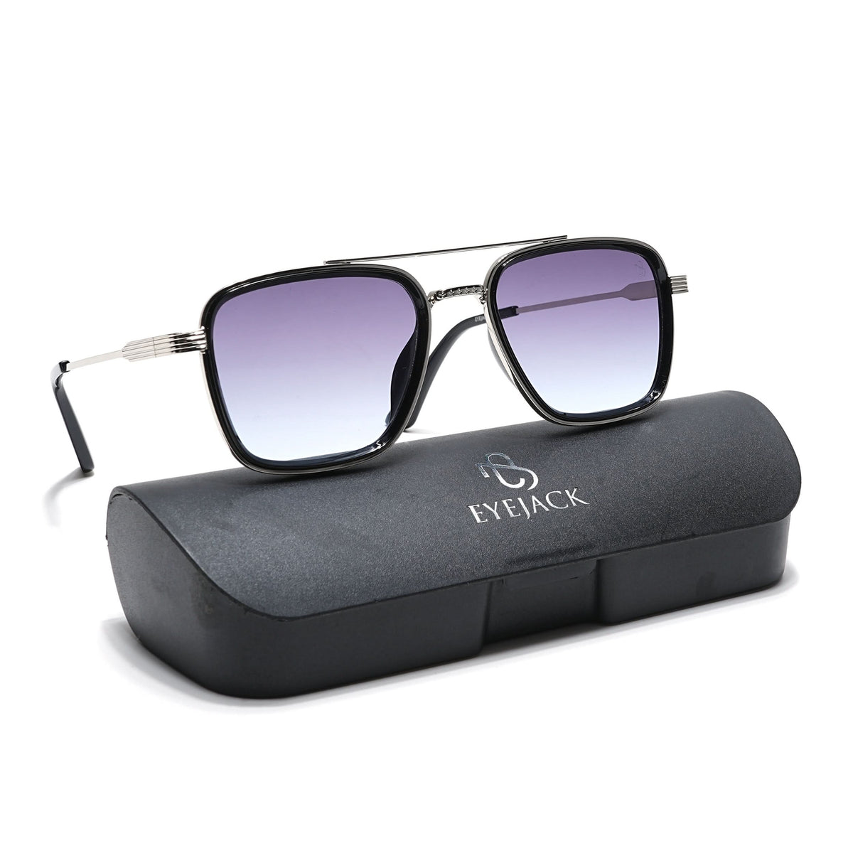 Eyejack silver Square Sunglasses for Men and Women - Style L835 - view 6