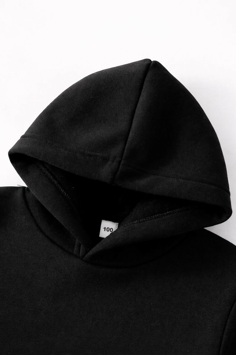 Kids Gobble Gobble Turkey Printed Cotton Blend Hoodie & Jogger Set Luck Fashion