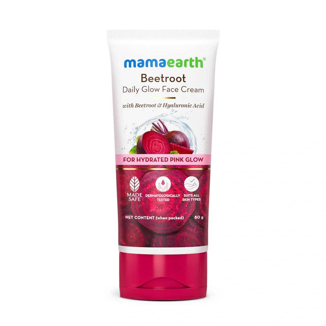 Mamaearth Beetroot Daily Glow Face Cream With Beetroot & Hyaluronic Acid (80g)