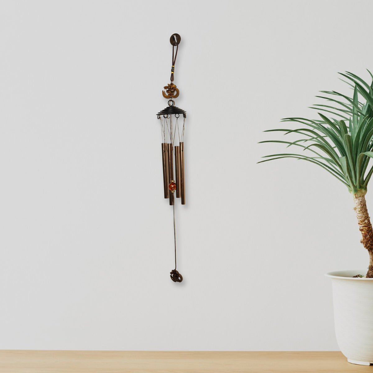 Metal Wind Chime With Om Symbol (1 Pc)