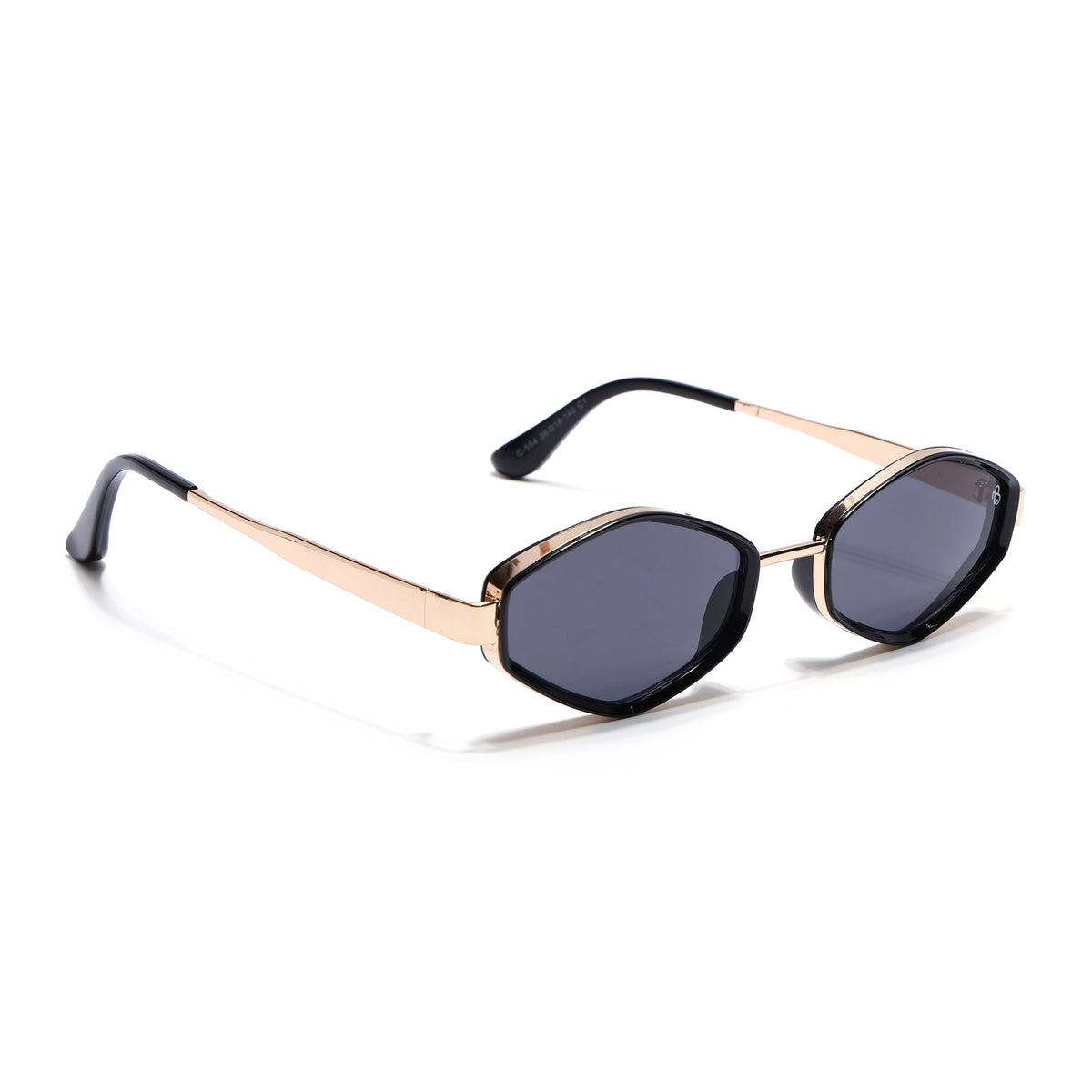 Hunter Golden & Black Hexagonal Sunglasses for Men and Women - view 3